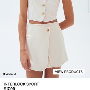 H&M Cream Women's Skort